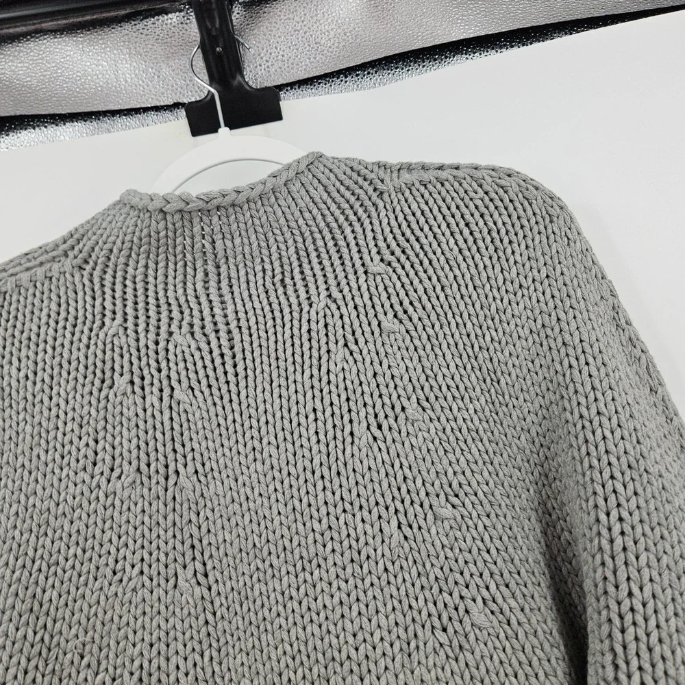 Vintage J. Crew Rollneck Handknit Sweater Gray Fisherman NWT Oarsman L